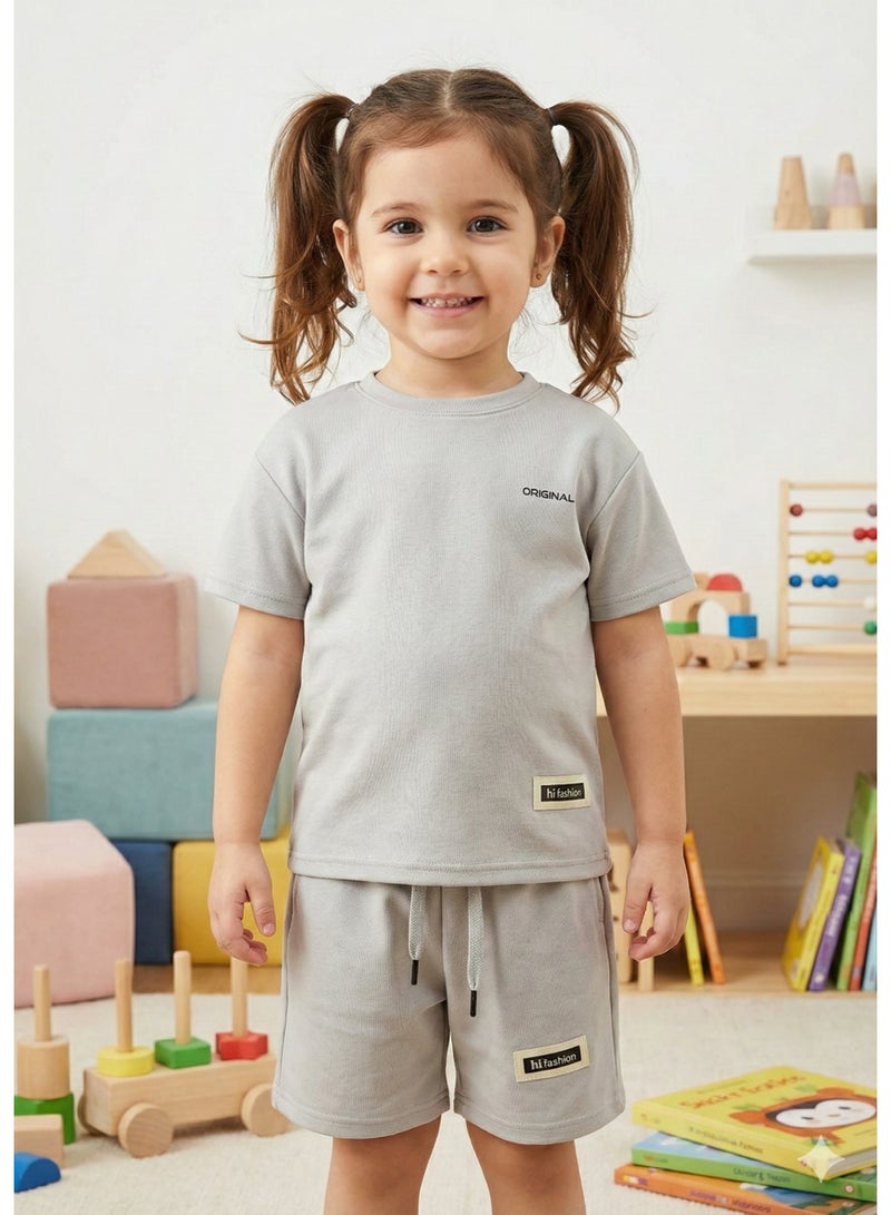 مجموعة "HI FASHION" باللون الرمادي للجنسين - Image 4